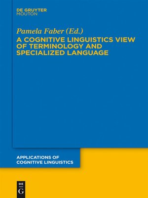 cover image of A Cognitive Linguistics View of Terminology and Specialized Language